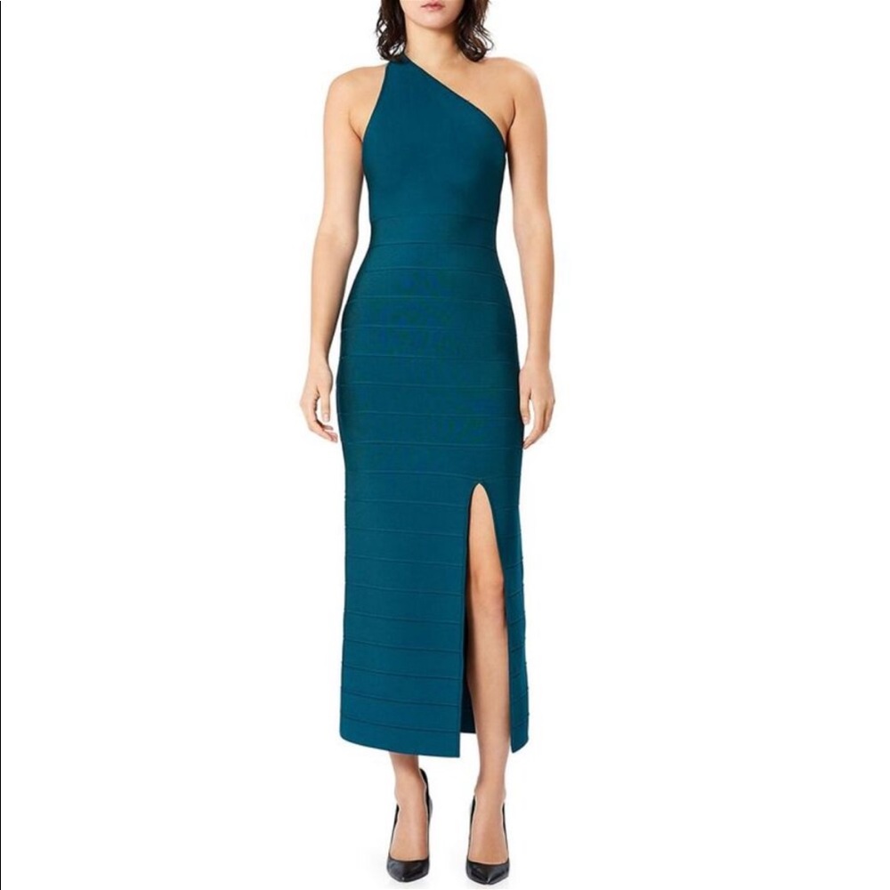 Herve Leger One Shoulder Bandage Dress